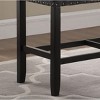 PAGED 48" Ottoman Bench, Modern Wooden Dining Bench with Turned Legs, Upholstered End of Bed Footrest for Living Room, Bedroom, Entryway - 4 of 4