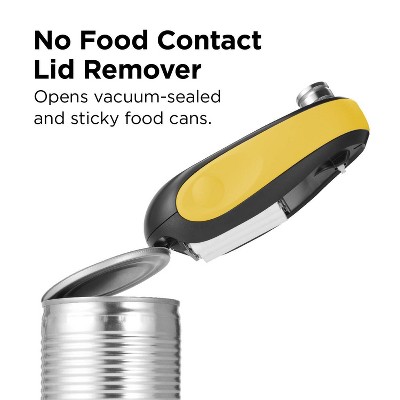 Compact Yellow and Black Stainless Steel Electric Can Opener