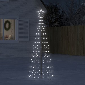 VidaXL Christmas Tree Light with Spikes 220 LEDs Cold White 70.9 in. - 1 of 4