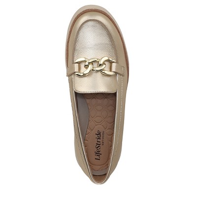 Женские туфли LifeStride Women's Chelsea Bit Loafer Gold 11 M — фото 6