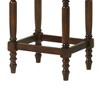 CAVINAS 26" Counter Height Bar Stools Set of 2,Rustic Counter Stools with Turned Legs,Barstools with Nailhead Trim,Fabric Padded Bar Stool for Kitchen - 4 of 4