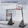 Best Choice Products Adjustable 4.4-10ft Basketball Hoop, Portable Goal w/Shatterproof Backboard, Ball Return - 4 of 4