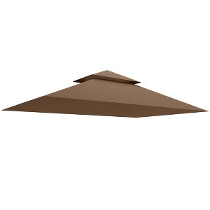 Outsunny Grill Gazebo Canopy Replacement Cover Only, UPF50+ 5' x 8' BBQ Canopy Replacement Cover with Double Tiered Roof - 1 of 4