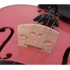 AZL1 Life Concept Orchestral String Instruments 4/4 Full Size Acoustic Violin Complete Set with Case Bow and Rosin, Pink, 31.5"*9.84"*4.92" - 3 of 4