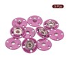 Unique Bargains Alloy Invisible Durable High Hardness Buckle Fasteners Press Studs Buttons 5 Pcs - 3 of 4