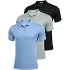 Pinspark Golf Polo Shirts for Men Quick Dry Short Sleeve Collared Shirt Slim Fit Summer Casual Polos Shirt - 2 of 4