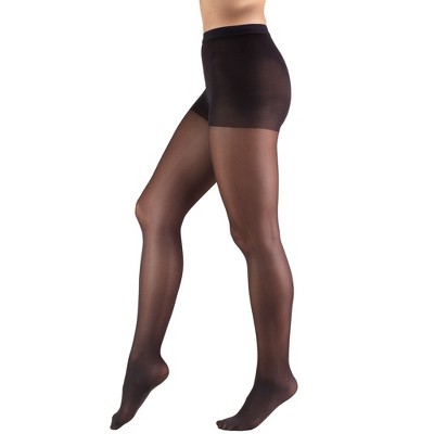 Truform Sheer Compression Pantyhose, 8-15 mmHg, Women's Shaping Tights, 20 Denier