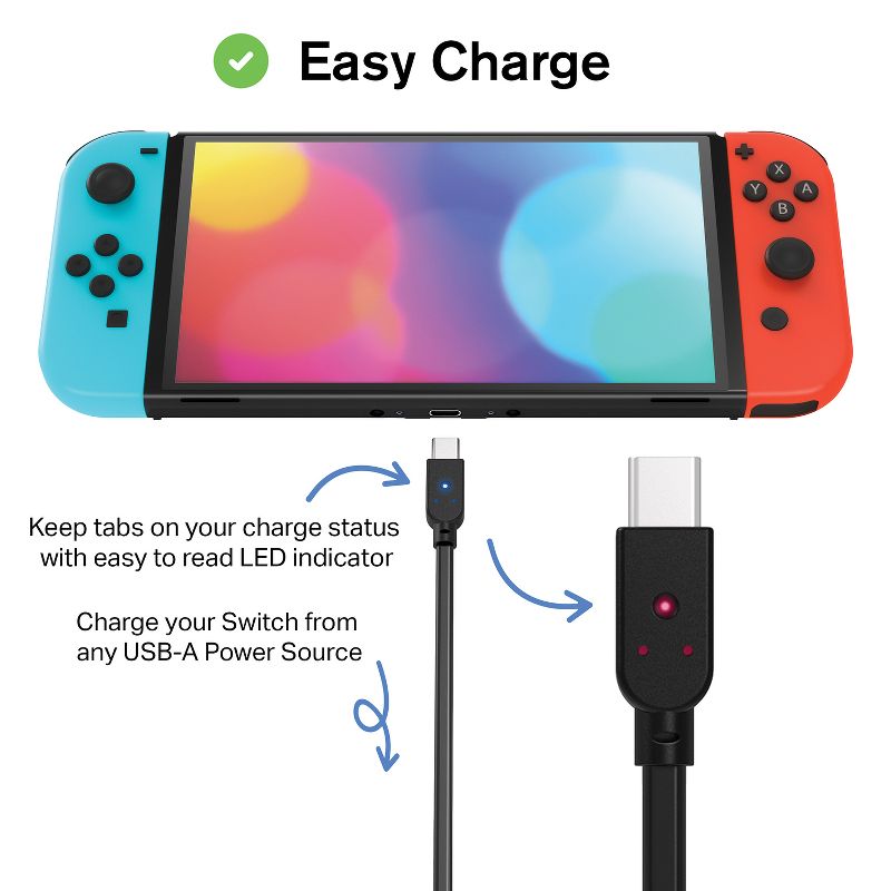 Nyko® Charge Link for Nintendo Switch®, Switch Lite, and Switch OLED, 5 of 7