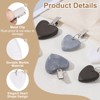 Unique Bargains Marble Heart Shape Tablecloth Weight Pendant Hooks 1.97" x 1.97" - 3 of 4