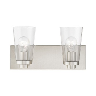 Livex Lighting Cityview 2 - Light Vanity in  Brushed Nickel