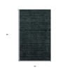 Charcoal And Black Abstract Hand Woven Area Rug - 3 of 4