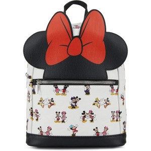 UPD Inc. Minnie Patent Bow 10 Mini Deluxe Backpack with 1 Front pocket - 1 of 4