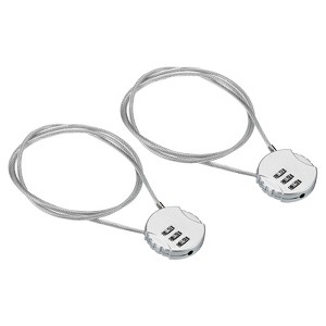 Unique Bargains Gym Locker Small 3 Digit Padlock Combination Locks - 1 of 4