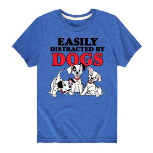 Boys' - 101 Dalmatians - Easily Distracted By Dogs Short Sleeve Graphic T-Shirt - 1 of 4
