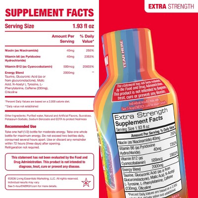 5 Hour Energy Fruity Rainbow Extra Strength Shot - 10pk - 19.3 fl oz