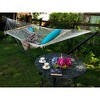 The Hamptons Collection 144” White Adjustable Two Person Cotton Rope Hammock - 2 of 3