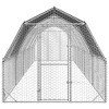 vidaXL Chicken Run Grey Galvanized steel Large Durable Chicken Run - 3 of 4