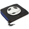 Women's Zip Around Wallet - Nightmare Before Christmas Jack Expression/Spider Web Black - 2 of 4