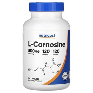 Nutricost L-Carnosine, 500 mg, 120 Capsules - 1 of 2