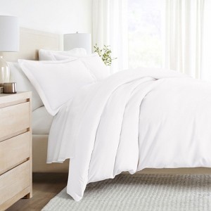 3 Piece Duvet Cover & Shams Set - Soft and Breathable, Double Brushed Microfiber, Wrinkle Free - Becky Cameron - 1 of 4