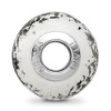 Black Bow Jewelry White w/Platinum Foil Ceramic & Sterling Silver Bead Charm, 14mm - 2 of 4
