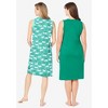Dreams & Co. Plus Size 2-Pack Sleeveless Sleepshirt - 3 of 4