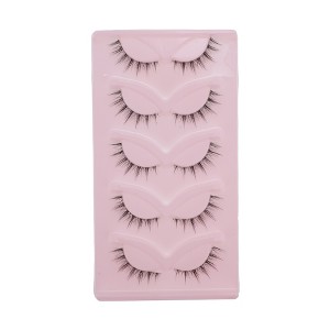 Unique Bargains 5D False Eyelashes Black 5 Pairs - 1 of 4