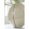 Signature Design by Ashley Sheabourne 12.5" Glass Vase, Cream with Copper Accent - 3 of 4