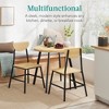 Best Choice Products 3-Piece Mid-Century Modern Round Dining Set w/ 2 Chairs, Angled Legs - 2 of 4