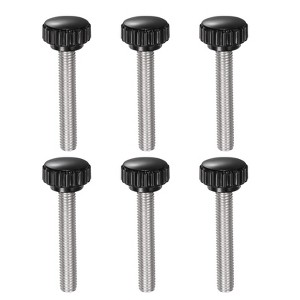 Unique Bargains Plastic Threaded Bolt Knurled Clamping Knob Thumb Screws 6 Pcs - 1 of 4
