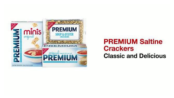 Premium Saltine Crackers, Original - 16oz, 2 of 11, play video