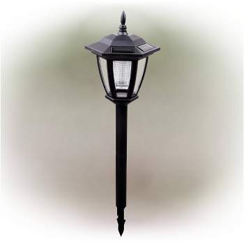 Solar Outdoor Lantern Black - Alpine Corporation
