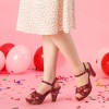 Perphy Women's Floral Platform Slingback Chunky High Heels Sandals - 2 of 4
