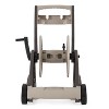 Suncast CPLJNF175BD 175' Resin Garden Reel Hose Cart Caddy for 5/8" Vinyl Hose with Crank Handle and Wheels for Garden, Lawn, and Patio in Beige - 4 of 4