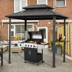 EROMMY 8' x 6' Grill Gazebo, Outdoor Patio Gazebo with Double Galvanized Steel Roof - 1 of 4