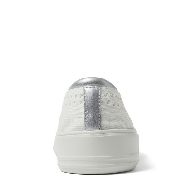 Женские кроссовки Dearfoams Women's Sophie Slip-On Sneaker - White 2 Size 10 — фото 3