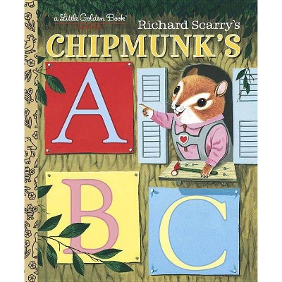 Richard Scarry's Chipmunk's ABC - (Little Golden Books (Random House)) by  Roberta Miller (Hardcover)