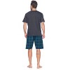 Ashford & Brooks Men's Woven Short Sleeve Jersey Top & Pajama Shorts Set - 4 of 4