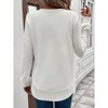 Women Long Sleeve Tunic Tops to Wear with Leggings Casual Loose Fit Crew Neck T-Shirts Tops Blouse - 4 of 4