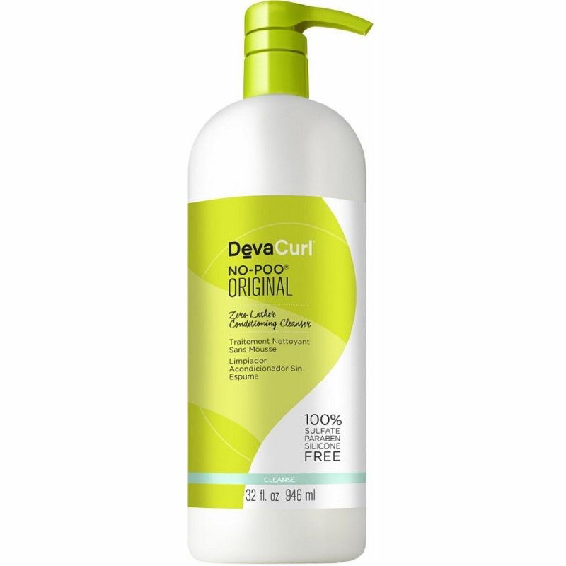 DevaCurl No-Poo ORIGINAL Zero-Lather Conditioning Cleanser (32 oz) Deva Hair Curl Cleanse Shampoo, 1 of 7