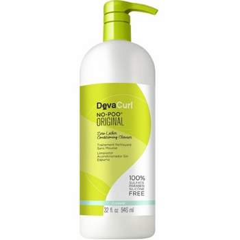 DevaCurl No-Poo ORIGINAL Zero-Lather Conditioning Cleanser (32 oz) Deva Hair Curl Cleanse Shampoo
