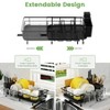 LunaLulinlk Retractable Dish Drying Rack for Kitchen Countertop, Compact Dish Rack with Drainboard Tray, Cutting Board/Utensil Holder,Black - 3 of 4