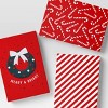 3ct Christmas Shirt Box Candy Canes Stripes Wreath - Wondershop™ - 2 of 3