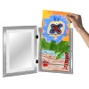 Americanflat Kids Art Frame with shatter-resistant glass - Front opening Wall Display for Artworks - Available in a variety of Colors - 3 of 4