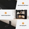 Corner Bookshelf 72.8in Farmhouse Bookcase Large Bookshelf - 4 of 4