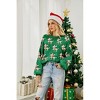 Christmas Sweater for Women Cute Merry Xmas Santa Holiday Pullover Crewneck Knit Sweatshirts Tops - 2 of 4