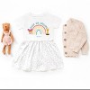 The Juniper Shop Mini Smiley Keep On Smiling Rainbow Infant Dress - 3 of 4