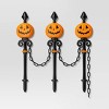 21" Jacks Lit Fence Stakes Halloween Decorative Prop - Hyde and EEK! Boutique™ - 3 of 4