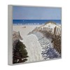 Stupell Industries Fenced Pathway to Beach Framed Giclee Art, Gray, 20" x 16" - 2 of 4