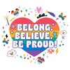 Adult Mickey & Friends LGBTQIA+ Pride Belong Believe Be Proud T-Shirt - image 2 of 4